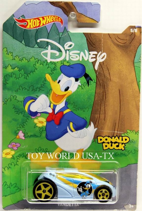 2019 Hot Wheels Disney Mickey & Friends Vandetta Donald Duck Car #5