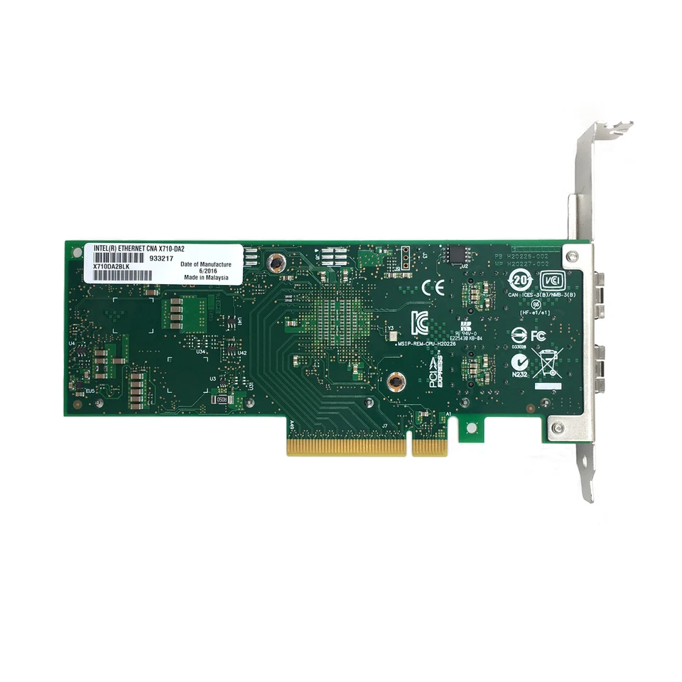 New Intel X710-DA2 10GB PCI 3.0 x8 Ethernet Converged Network Adapter X710DA2BLK - Image 3 of 4