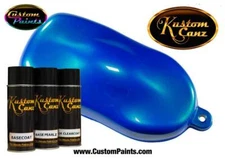 Kustom Canz ORIENTAL BLUE BASE PEARLZ 12 oz AEROSOL KIT Custom Paint, HOK, 