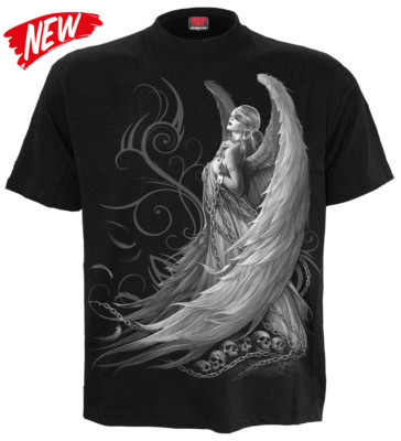 Biker Cotton T-Shirts For Men Spiral Direct Fahrrad Leben T-Shirt/ Biker/ Sensenmann/ Schädel/ Skelett/ Tatoo Tank Biker T-Shirts For Men