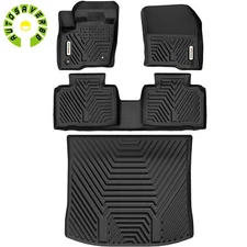 3D Floor Mats & Cargo Liner for 2015-2025 Ford Edge All Weather TPE Rubber Liner