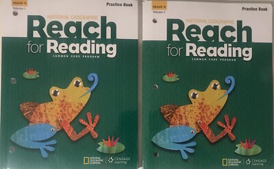 National Geographic Reach for Reading Common Core Grade K Practice Book Vol 1&2