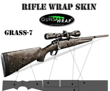 Camouflage Guns Wrap Skins Premium Vinyl Sticker Matte Rifle Pre-Cut GRASS-7