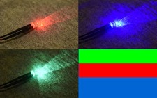 U.S. Seller 5pcs Slow RGB Flashing 5mm Pre Wired LED 5v - 13V DC