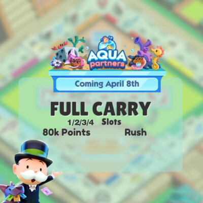  Mono-poly-Go - AQUA PARTNERS   Volle 80.000 PUNKTE !!! 