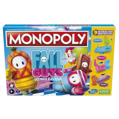 Monopoly Fall Guys Ultimate Knockout Edition Board Game Dodge