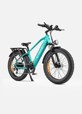 E-bike 1000W Motor 26x4.0'' Fat Tire E-bike Fat Tire Full Suspension Max 83-100KM