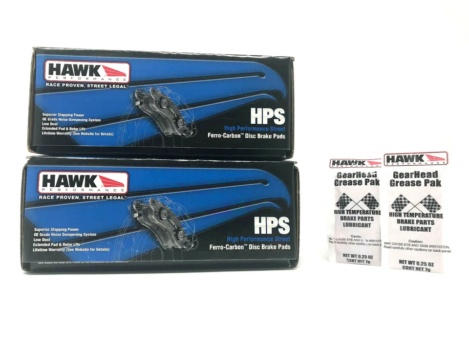 Pastilhas de freio dianteiro + traseiro Hawk HPS Performance 1969-1973 Porsche 911 912 914 - Imagem 3 de 4