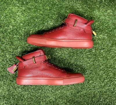 Buscemi Alice Clip High-Top Leather Sneakers Mens