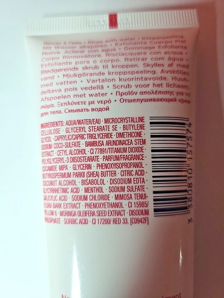 Exfoliante corporal exfoliante Clarins con polvos de bambú piel suave - 3,4 oz / 100 ml Foto 3 de 4