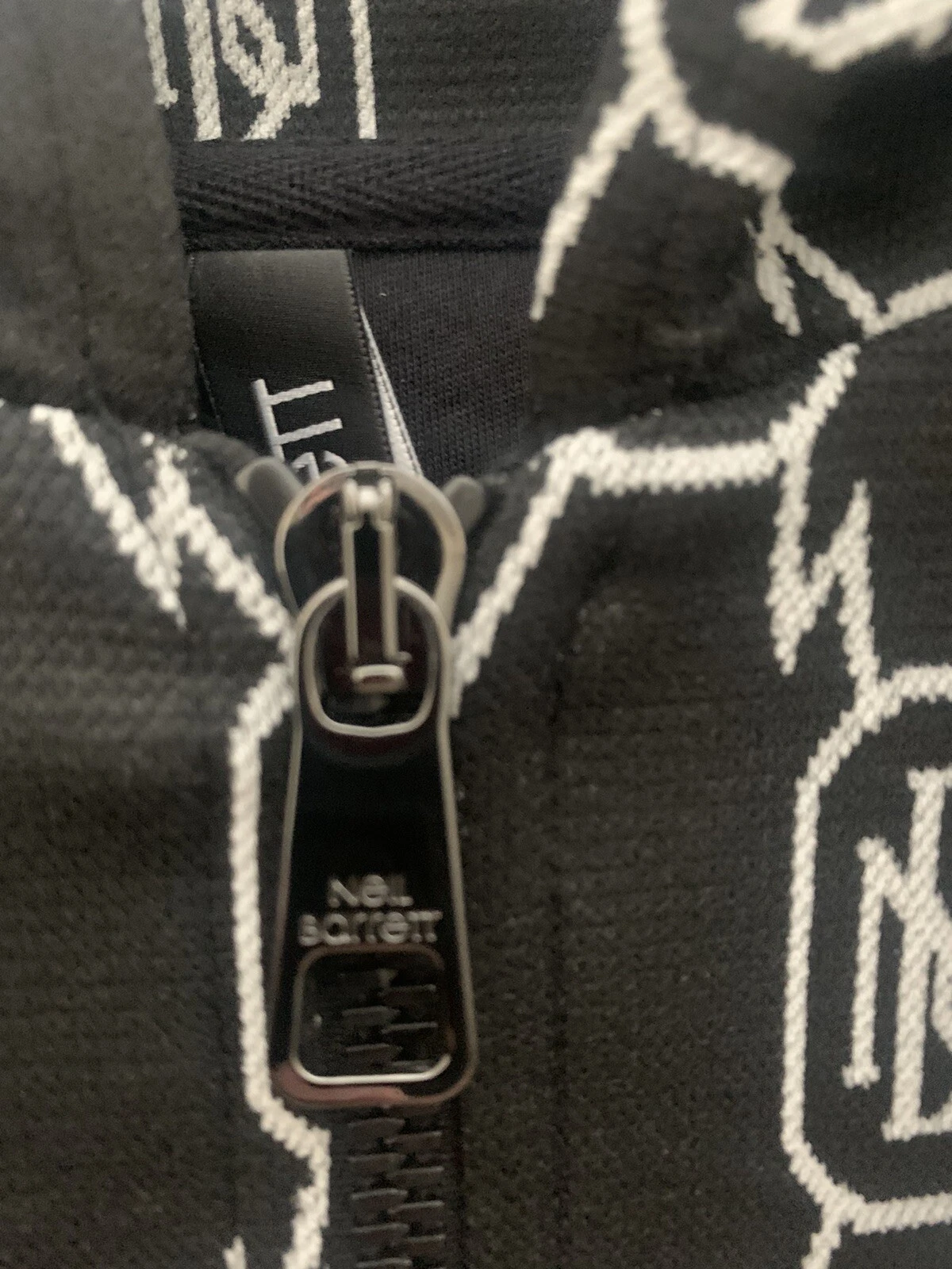 OFF WHITE Felpa felpa con cappuccio Neil Barrett nuova con etichette taglia L Pit Pit 24 autentica esclusiva Harrods