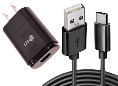 Home Wall Charger 6ft Long USB-C Cable Power Adapter USB-C Wire for Cell Phones