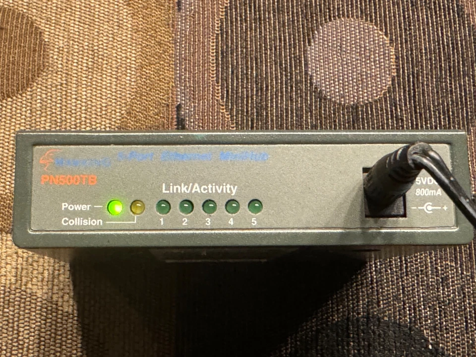 MiniHub Ethernet Hawking PN500 TB de 5 puertos con adaptador de CA - ¡GUC...! Foto 2 de 4