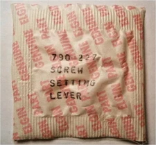 Elgin 790 - Part #227 - Setting Lever Screw - Factory Replacement / Repair