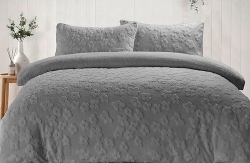 Daisy Teddy Duvet Cover Set With 2x Matching Pillow Cases Premium 2 Pcs Bedding - Picture 8 of 10