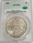 1902 AU58 Morgan Silver Dollar CACG