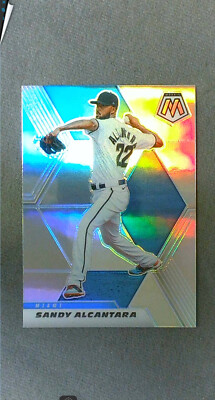 2021 Panini Mosaic Silver Prizm #90 Sandy Alcantara Marlins