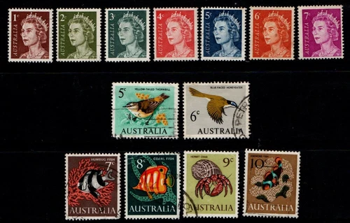 Australia 1966 First Decimals to 10c SG382-391 ASC 416-29 Used