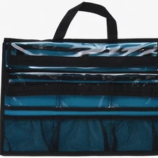 StitchNest Turquoise: Handy Tool Holder & Sewing Machine Case