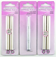 Jewelry Dapping Tools 3pc Lot Sun Cloud Flower  Butterfly Stamps  Center Punch