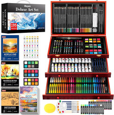 Art Supplies, 195 Pack Art Set Drawing Kit for Kids Teens Girls Boys Adult, Art