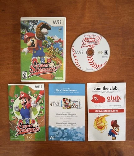 Mario Super Sluggers (Nintendo Wii) CIB Complete w/ Inserts & Tested -Ships Fast