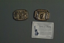 100 Years of Liberty - Statue of Liberty Belt Buckles - VTG