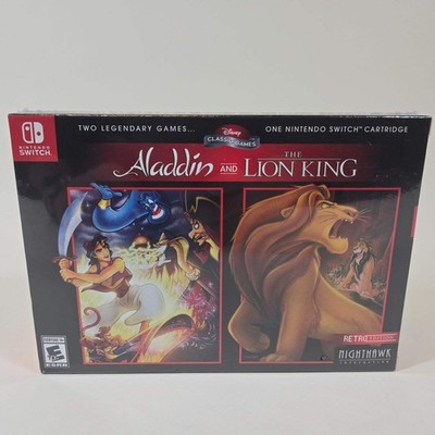 New ALADDIN AND THE LION KING RETRO EDITION (Nintendo Switch, 2019)