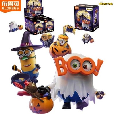 BLOKE Minions Original Actionfigur Halloween Blind Box 03 Bob Carl Dave   