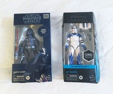 NIB Star Wars Black Series Carbonized Darth Vader Jet Trooper 6 Action Figures
