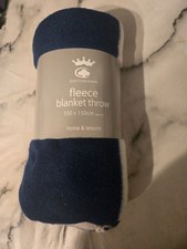 Cotton King Red, White & Blue Blanket throw