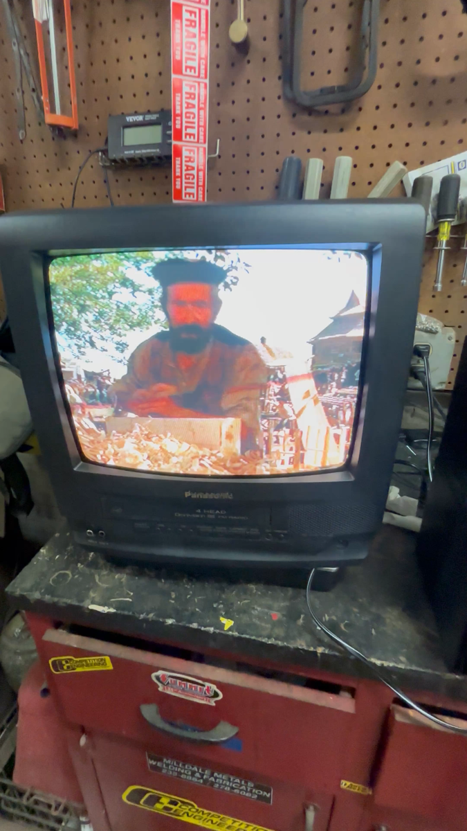 📺 Panasonic PV-C1342 13” CRT TV VCR Combo TESTED Retro Video