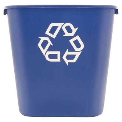 Rubbermaid Commercial Deskside Recycling Container, Medium, 28.13 qt, Plastic