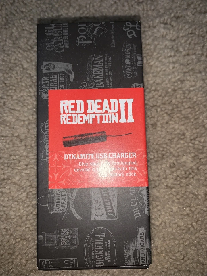 (Raro) Cargador USB Red Dead Redemption 2 Dynamite Foto 4 de 4