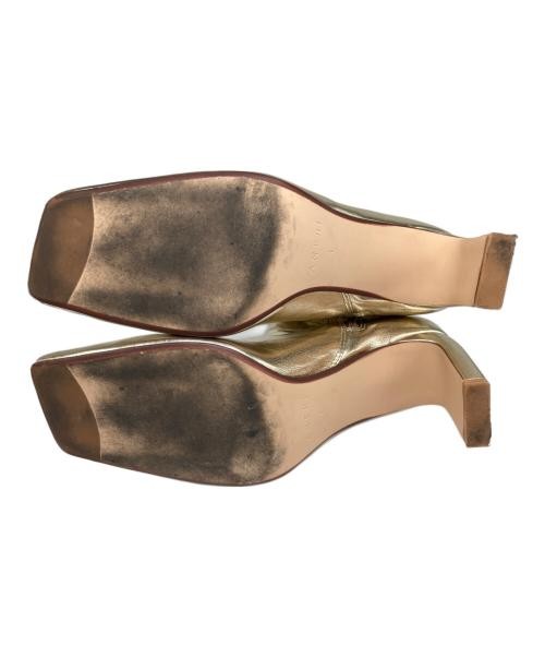 Ameri                    DIAGONAL TOE BOOTS gold - image 4