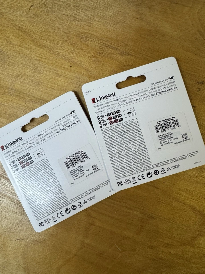 2 Kingston 64GB Micro SD Memory Card 64GB SDHC Class 10 UHS-I TF with SD Adapter - Image 2 of 4