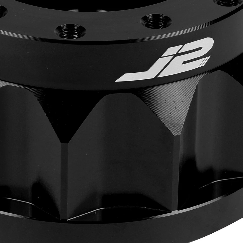 ADAPTADOR BUJE VOLANTE J2 PARA NISSAN D21 240SX ALTIMA MAXIMA SENTRA 2"H NEGRO Foto 2 de 4