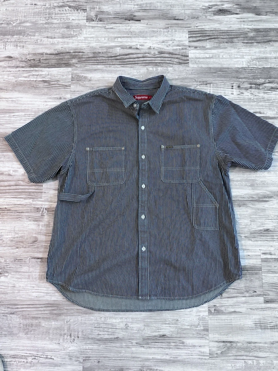 G*様 supreme Pinstripe Shirt L Supreme Pinstripe Linen Shirt (SS23