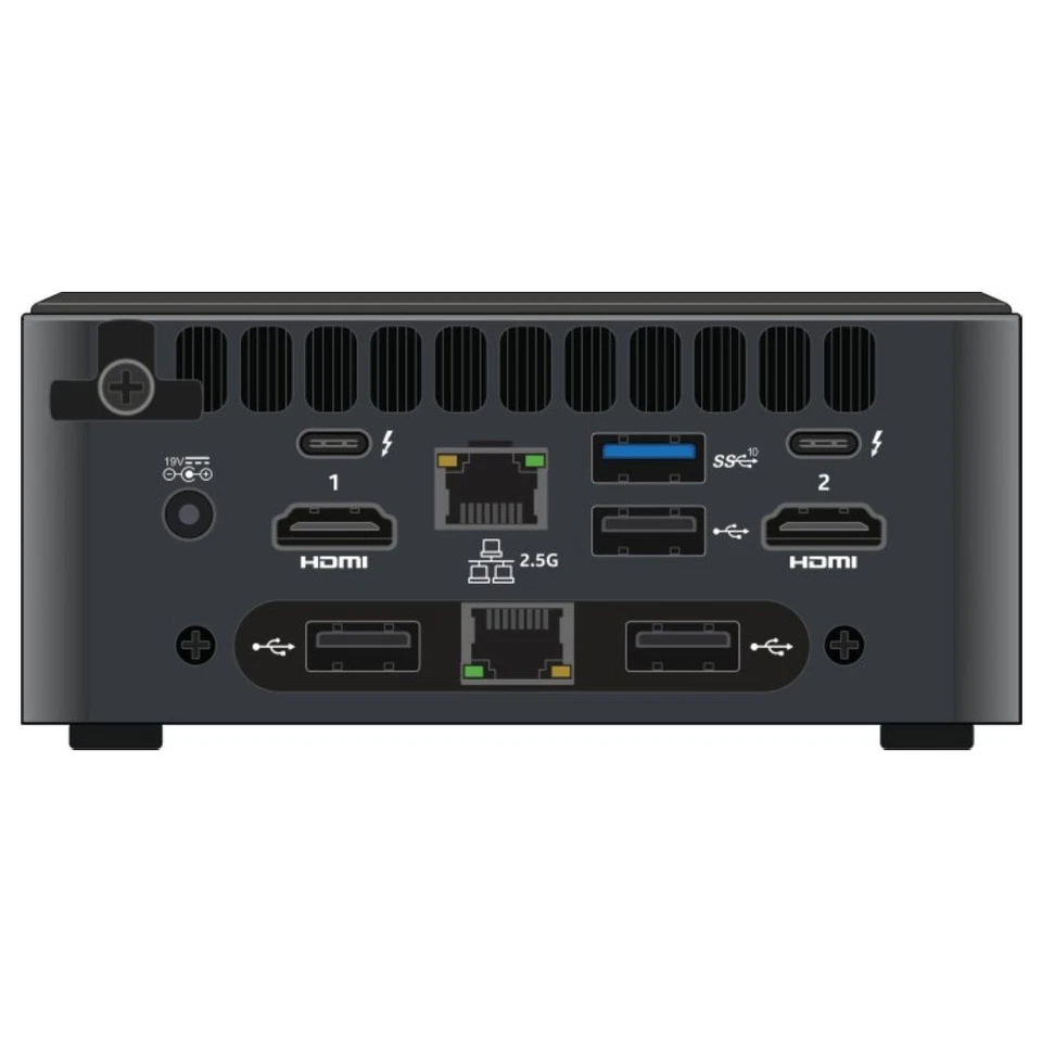 Intel BXNUC11TNHi50L00 Mini PC 1135G7 4.20GHz 8GB RAM DDR4 256GB SSD Windows10 - Image 3 of 3