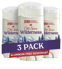 3X Old Spice Wilderness With Lavender Deodorant Aluminum-Free Long Lasting 3 Oz