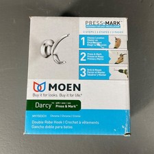 Moen Darcy Accessory Double Robe W/ Hook Press  Mark Chrome Finish - MY1503CH