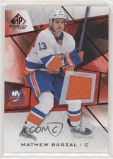 2021-22 Upper Deck SP Game Used Red Jerseys Mathew Barzal #80 0cv