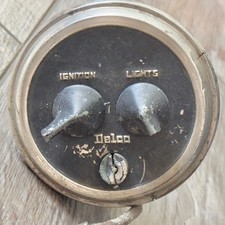 Vintage Antique Delco Ignition Light Switch 1258 Damaged For Parts Read