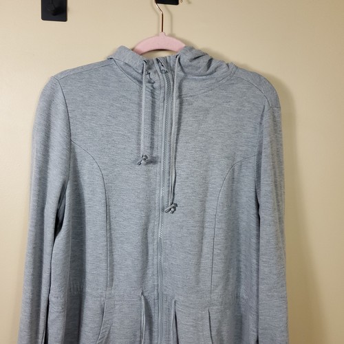 Torrid Gray Full Zip Sweatshirt with Hood Size 0 - Bild 3 von 10