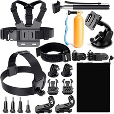 Reflex Camera 19-in-1 Action Accessories Kit 19-in-1-Kit, Black