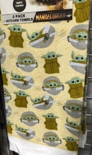 Star Wars The mandalorian 2 pack kitchen towels - Baby Yoda