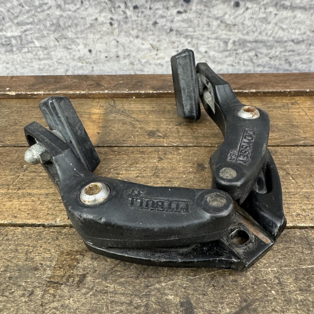 Vintage Odyssey Pitbull SE BMX Brake Caliper Parts Black Arms Pads