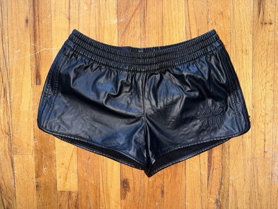 Adidas Originals ZX 700 Leather Shorts Retro Shiny Faux MEDIUM | eBay