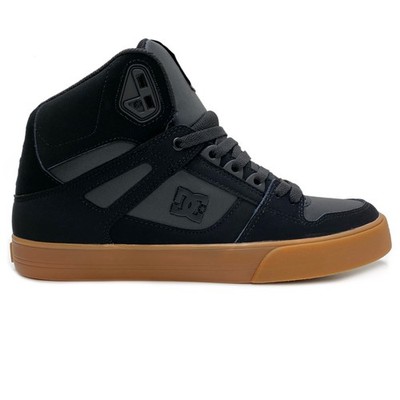 DC SHOES PURE HIGH TOP WC BLACK GUM SNEAKER