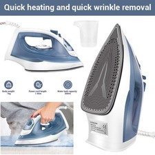 2400W Electric Steam Iron Non Stick Soleplate Self Cleaning Function Dry & Spray